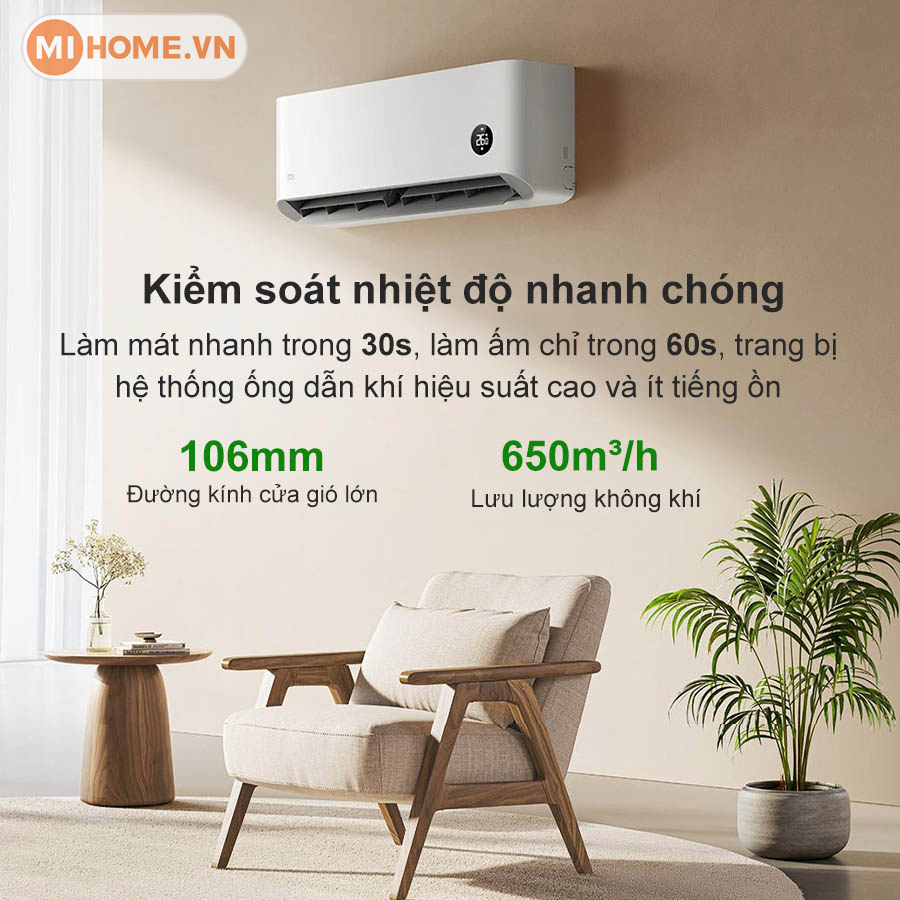 Dieu hoa 2 chieu Xiaomi Inverter 9000BTU KFR 26GV1A1 3