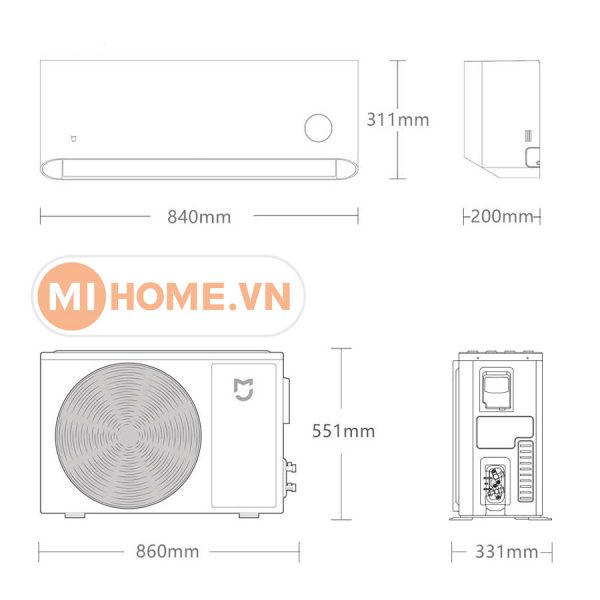 Điều Hòa Hai Chiều Xiaomi Inverter KFR-50GW/N2A1 (18000BTU) 2HP