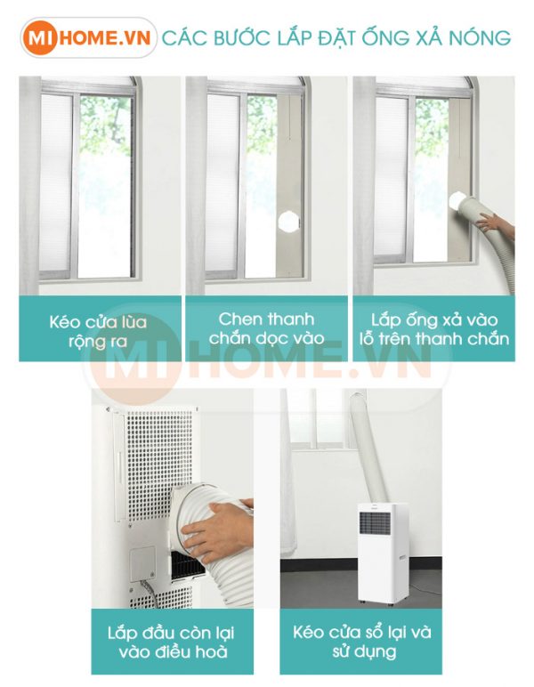 Điều hoà di động Xiaomi New Widetech Pro WAP31A15EW 6 Điều hoà di động Xiaomi New Widetech Pro WAP31A15EW