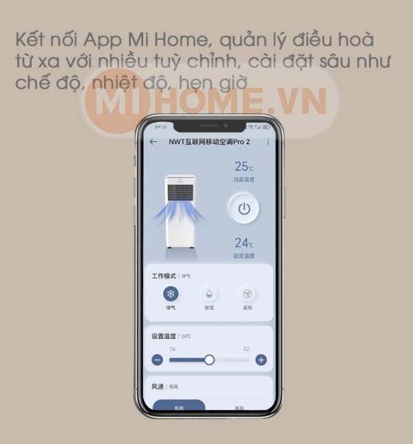 Điều hoà di động Xiaomi New Widetech Pro WAP31A15EW 7 Điều hoà di động Xiaomi New Widetech Pro WAP31A15EW