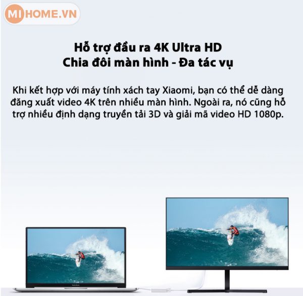 Cáp chuyển USB Type C sang HDMI siêu nét
