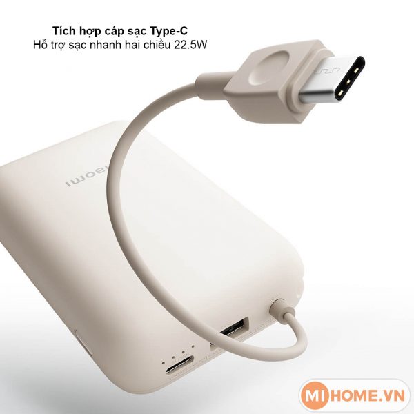 Pin sạc dự phòng Xiaomi 10000mAh 22.5W Pocket P15ZM