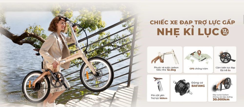 xe dap tro luc dien ado a20 carbon 9