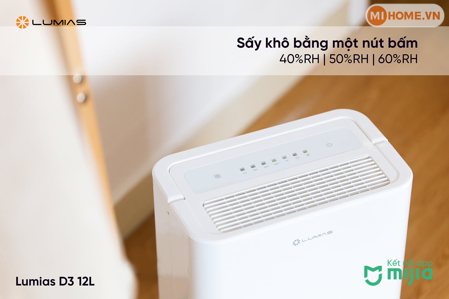 Máy hút ẩm Lumias D3 20 may hut am lumias 12l d3 5
