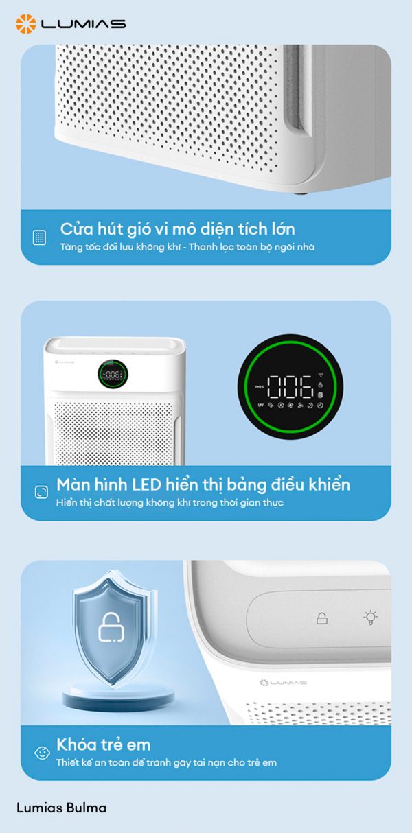 Máy lọc không khí Lumias Bulma