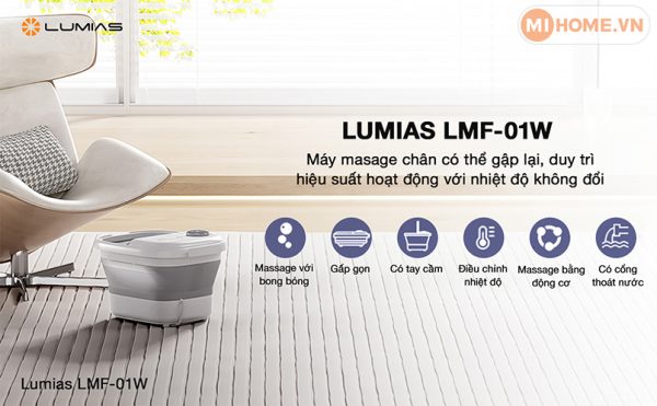 Bồn ngâm chân massage Lumias LMF-01W