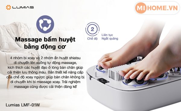 Bồn ngâm chân massage Lumias LMF-01W