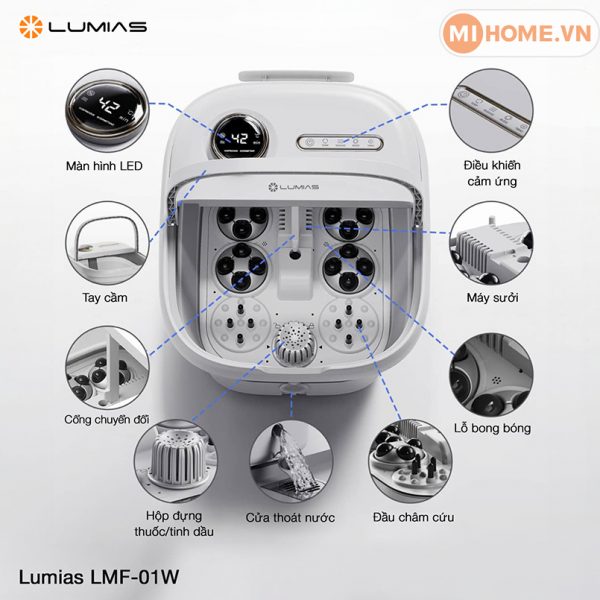 Bồn ngâm chân massage Lumias LMF-01W