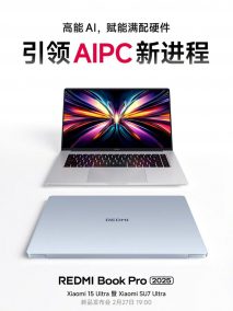 RedmiBook Pro 2025: Laptop AI đầu tiên của Xiaomi, pin 99Wh “siêu trâu”, chip Intel Core Ultra
