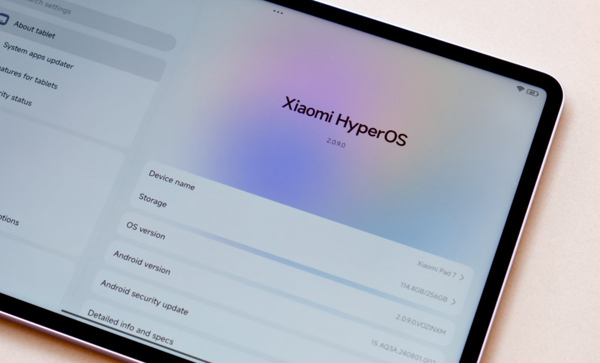 gsmarena tren tay xiaomi pad 7 5