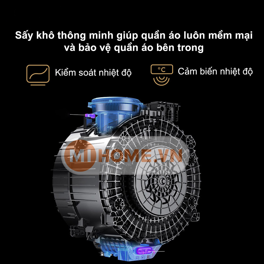 Máy giặt sấy Xiaomi Mijia MJ108 – Giặt 10kg sấy 7kg, Model 2025 28 mivietnam may giat say mijia mj108 2025 12