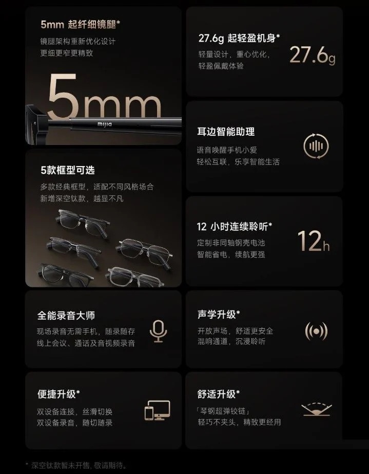 Khi Xiaomi "chơi lớn" với kính thông minh tích hợp AI giá chỉ 3,5 triệu: Sinh viên công nghệ đâu rồi, sẵn sàng chưa? 4 xiaomi mijia smart audio glasses 2 17428017388841331547444 1742805908026 17428059082852120292457