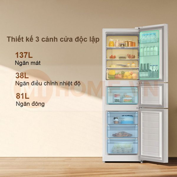 Tủ lạnh Xiaomi Mijia 256L 3 cánh