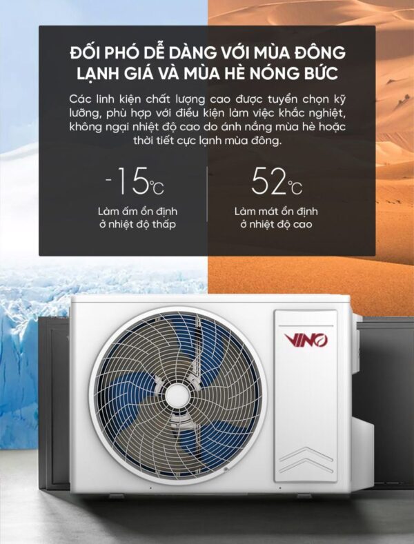 Điều hòa (máy lạnh) 2 chiều VINO KFR-72GW/V31AA2-N2 -3HP / 27.000 BTU 8 Điều hòa (máy lạnh) 2 chiều VINO KFR-72GW/V31AA2-N2 -3HP / 27.000 BTU
