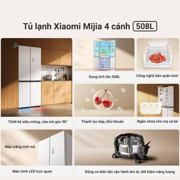 Tủ lạnh Xiaomi Mijia 508L  BCD-508WMBI