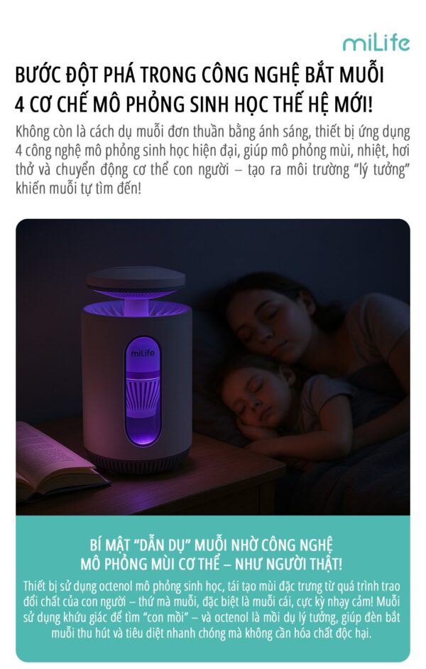Máy bắt muỗi thông minh miLife K5P