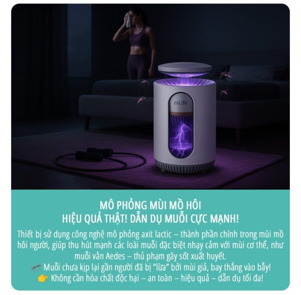 Máy bắt muỗi thông minh miLife K5P