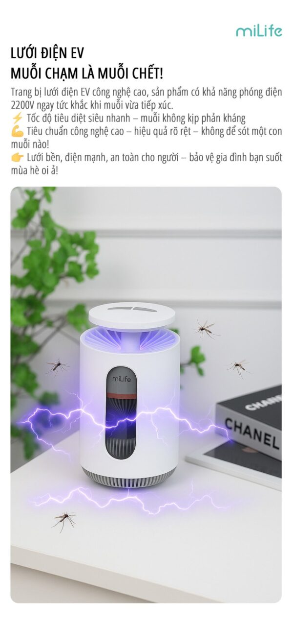 Máy bắt muỗi thông minh miLife K5P