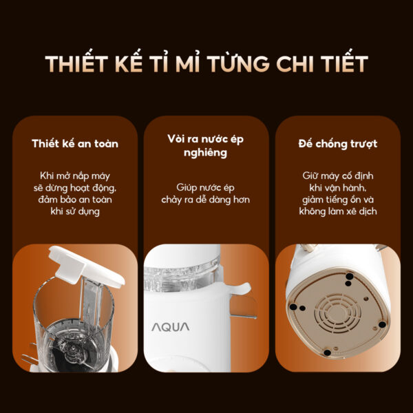 Máy ép chậm AQUA AQS-JSJ0901RW-VN