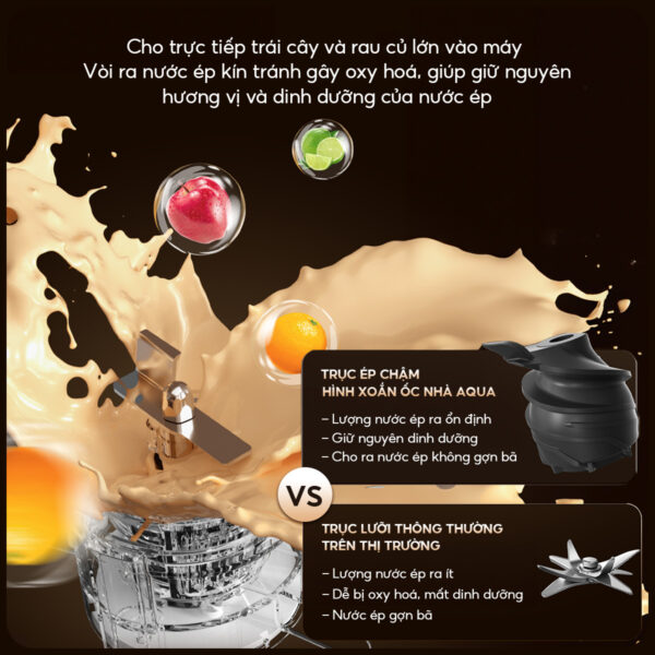 Máy ép chậm AQUA AQS-JSJ0901RW-VN