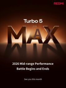 Redmi Turbo 5 Max hé lộ toàn diện: pin 9.000mAh “không đối thủ”