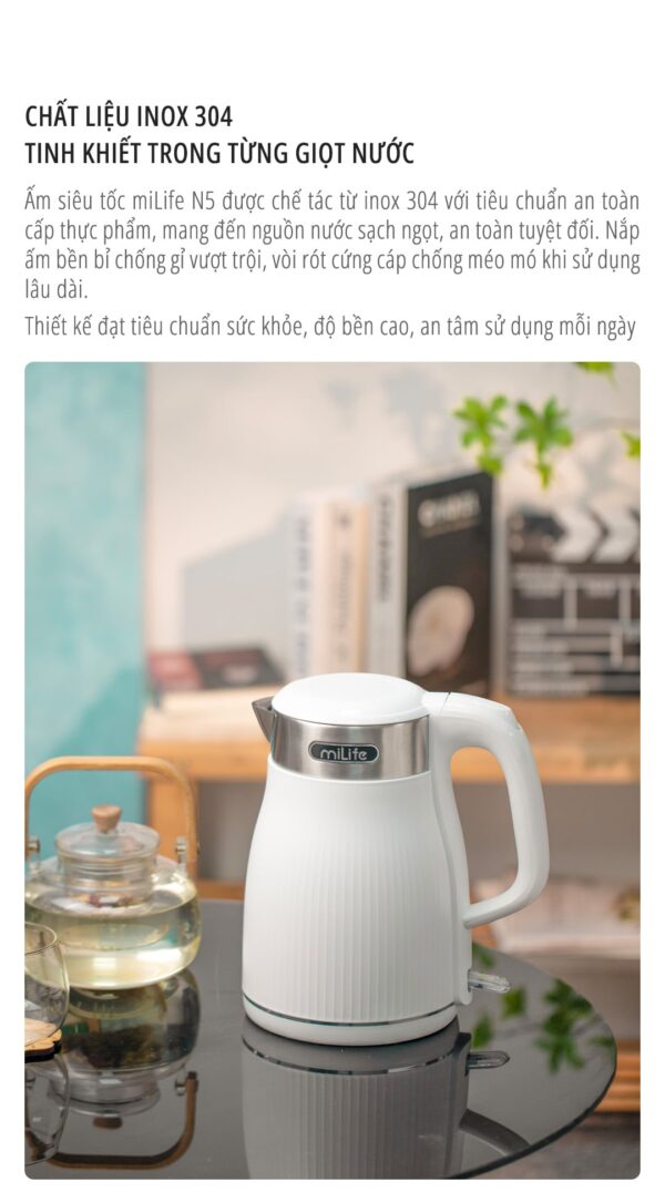 Ấm siêu tốc miLife N5
