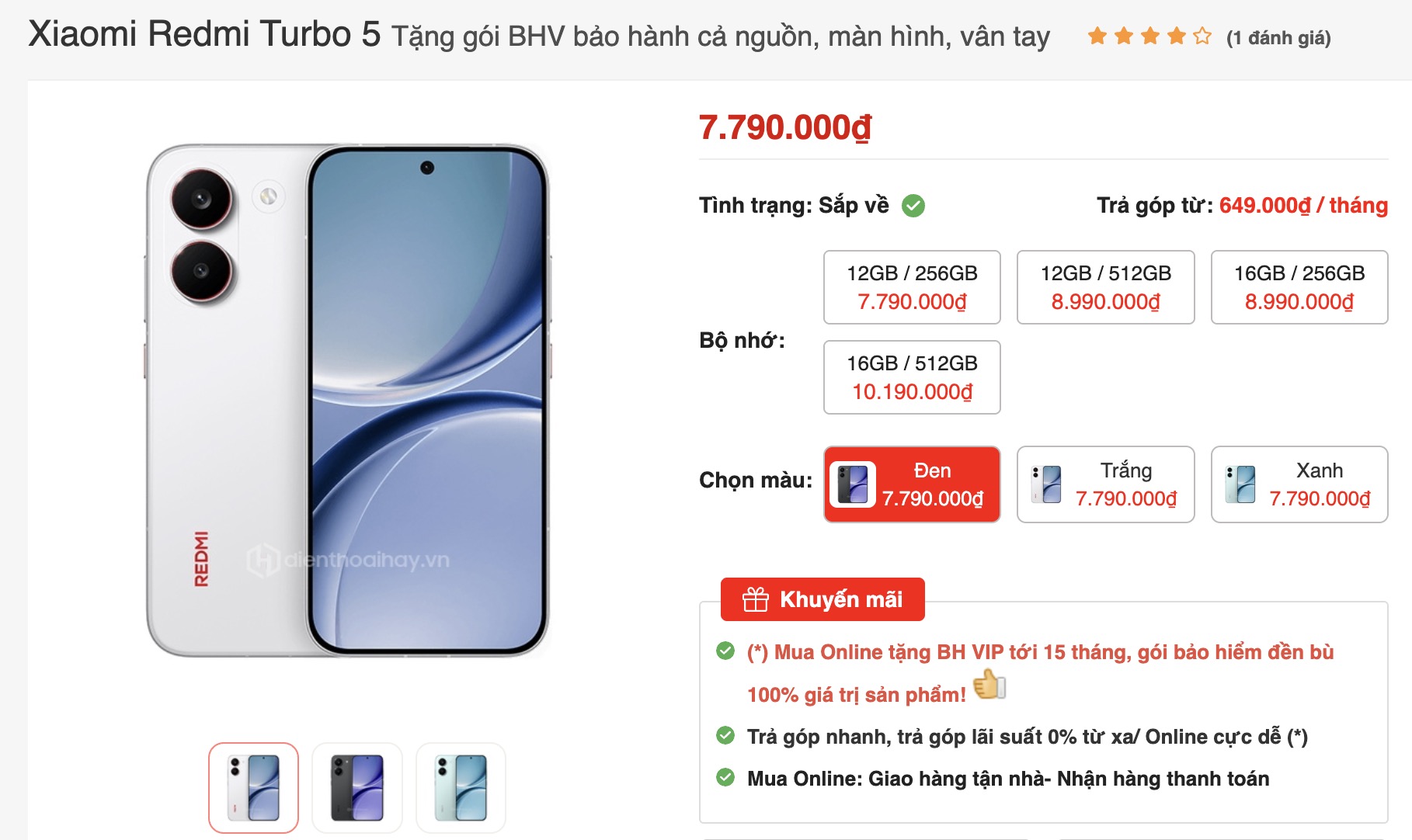 Xiaomi "REDMI Turbo 5" lên kệ chính hãng với giá cực sốc chỉ hơn 7 triệu đồng, giá rẻ hơn cả hàng xách tay? - Ảnh 2.