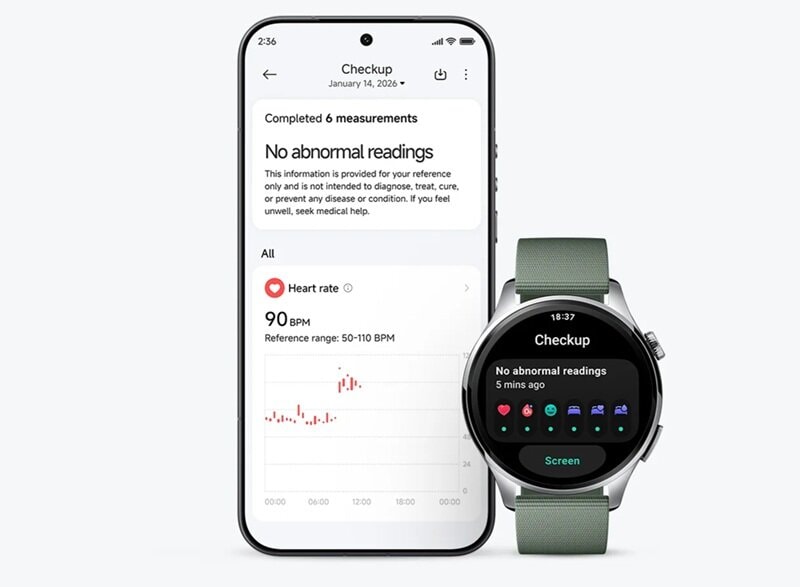 Theo dõi sức khỏe trên Xiaomi Watch 5