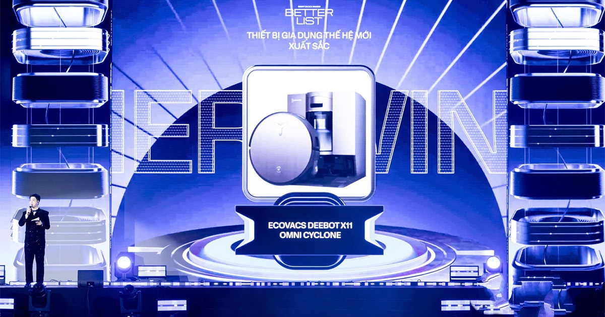 Ecovacs DEEBOT X11 OMNICYLONE được vinh danh tại Better Choice Awards 2025 nhờ khả năng làm sạch toàn diện và thiết kế thông minh- Ảnh 2.