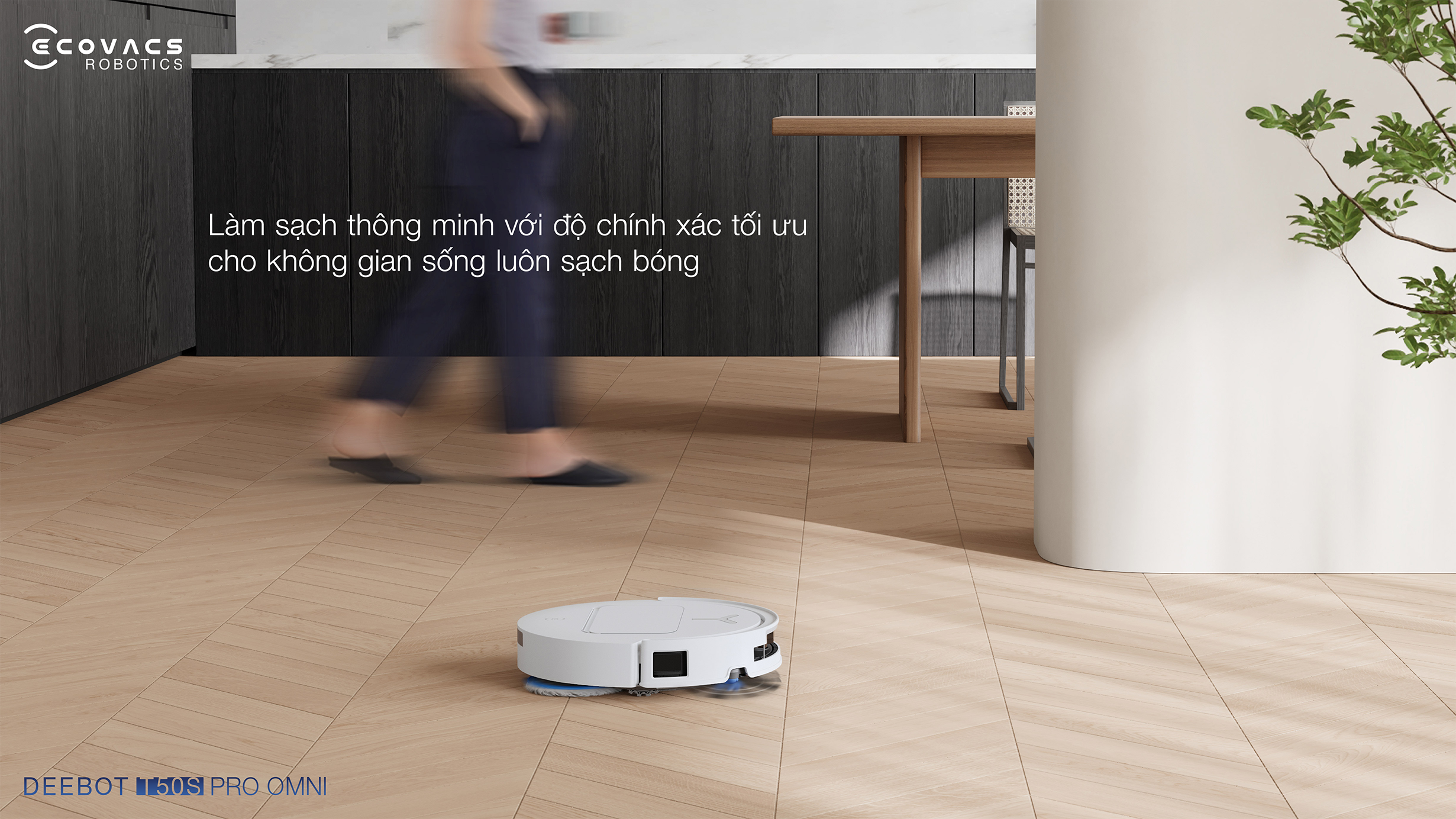 Robot hút bụi lau nhà Ecovacs Deebot T50S Pro Omni 24 10