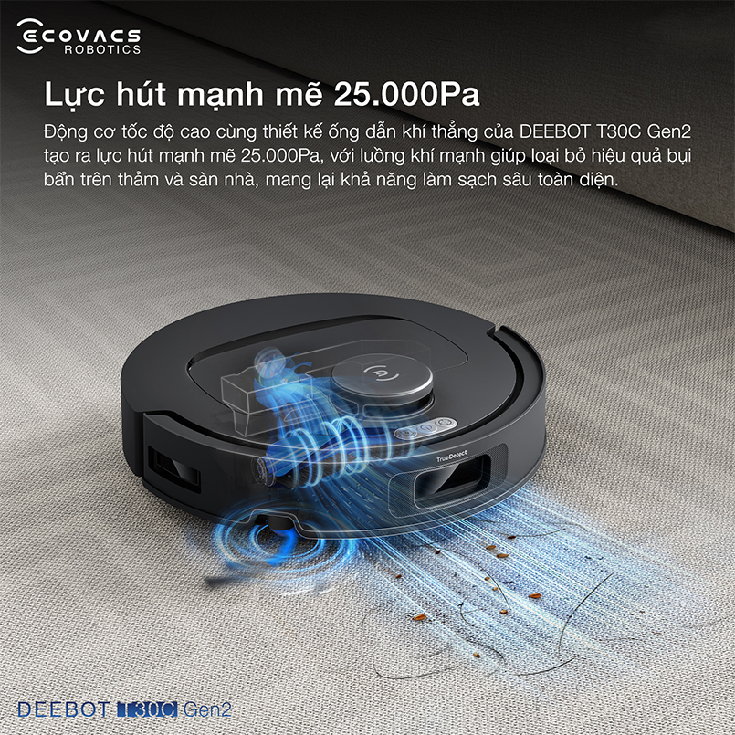 Robot hút bụi lau nhà Ecovacs Deebot T30C Gen2 15 1773991702907 robot hut bui lau nha ecovacs deebot t30c gen2 28