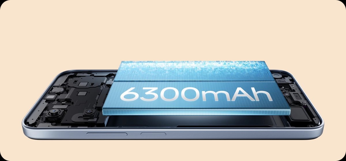 Xiaomi trình làng Redmi A7 Pro 5G với pin 6300 mAh và màn hình 120Hz giá từ 3.25 triệu đồng 2 Viên pin 6300 mAh trên Redmi A7 Pro 5G