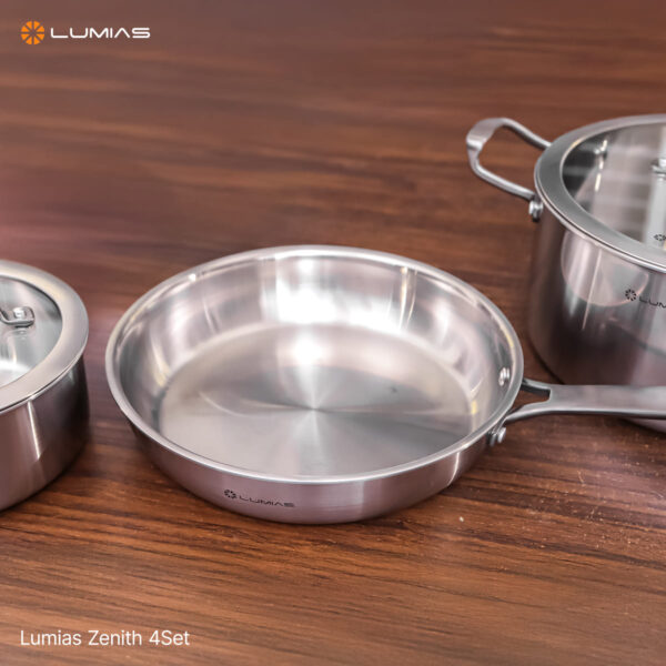 Bộ nồi chảo inox 4 món cao cấp Lumias Zenith 4Set 7 Bộ nồi chảo inox 4 món cao cấp Lumias Zenith 4Set