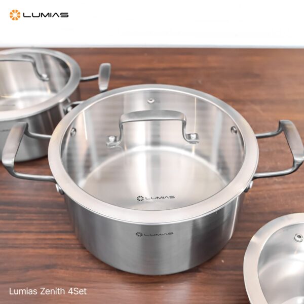 Bộ nồi chảo inox 4 món cao cấp Lumias Zenith 4Set 6 Bộ nồi chảo inox 4 món cao cấp Lumias Zenith 4Set