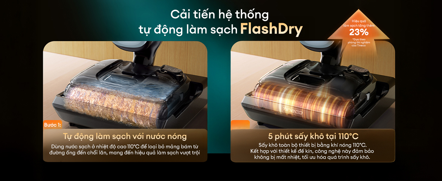 Máy hút bụi lau sàn khô ướt Tineco Floor One S9 Artist Prime 2 14 12
