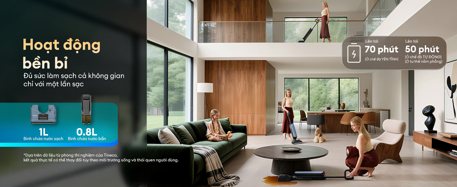 Máy hút bụi lau sàn khô ướt Tineco Floor One S9 Artist Prime 2 7 16