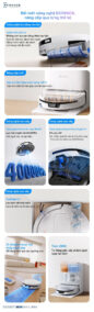 Robot hút bụi lau nhà Ecovacs Deebot T80 Max Omni