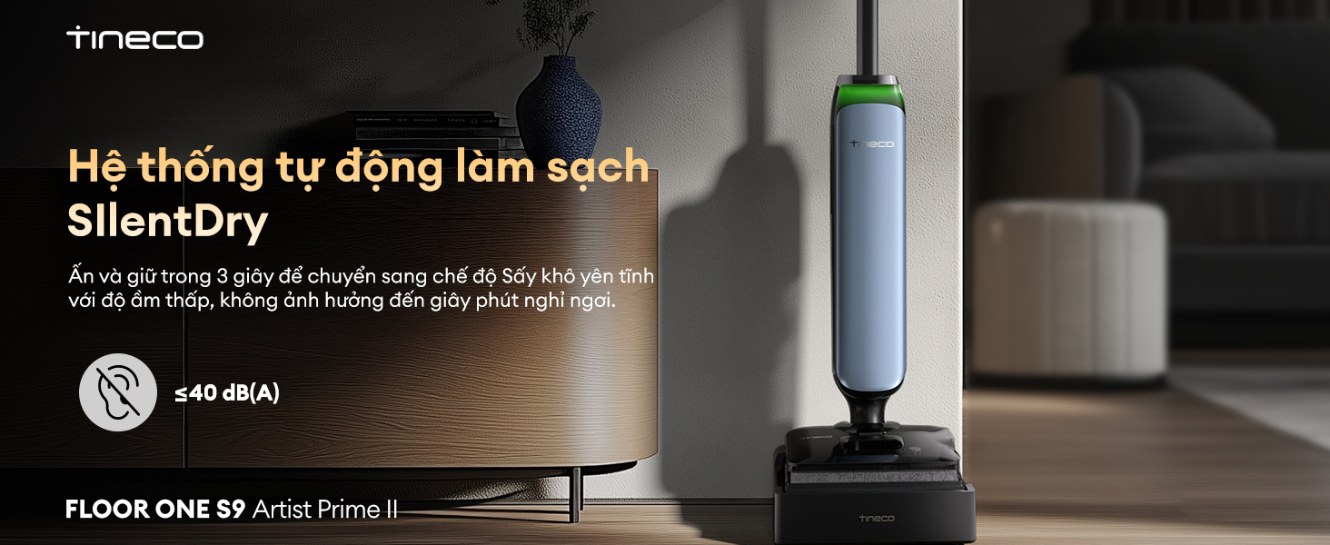 Máy hút bụi lau sàn khô ướt Tineco Floor One S9 Artist Prime 2 16 19
