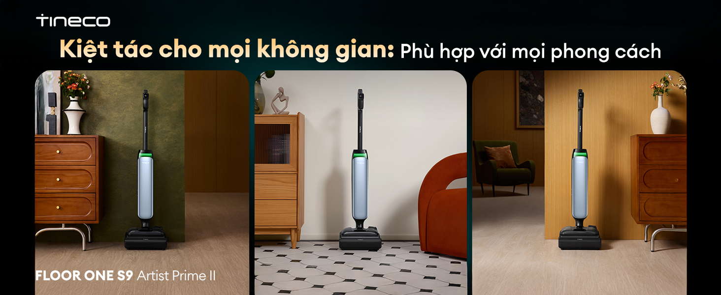Máy hút bụi lau sàn khô ướt Tineco Floor One S9 Artist Prime 2 5 2