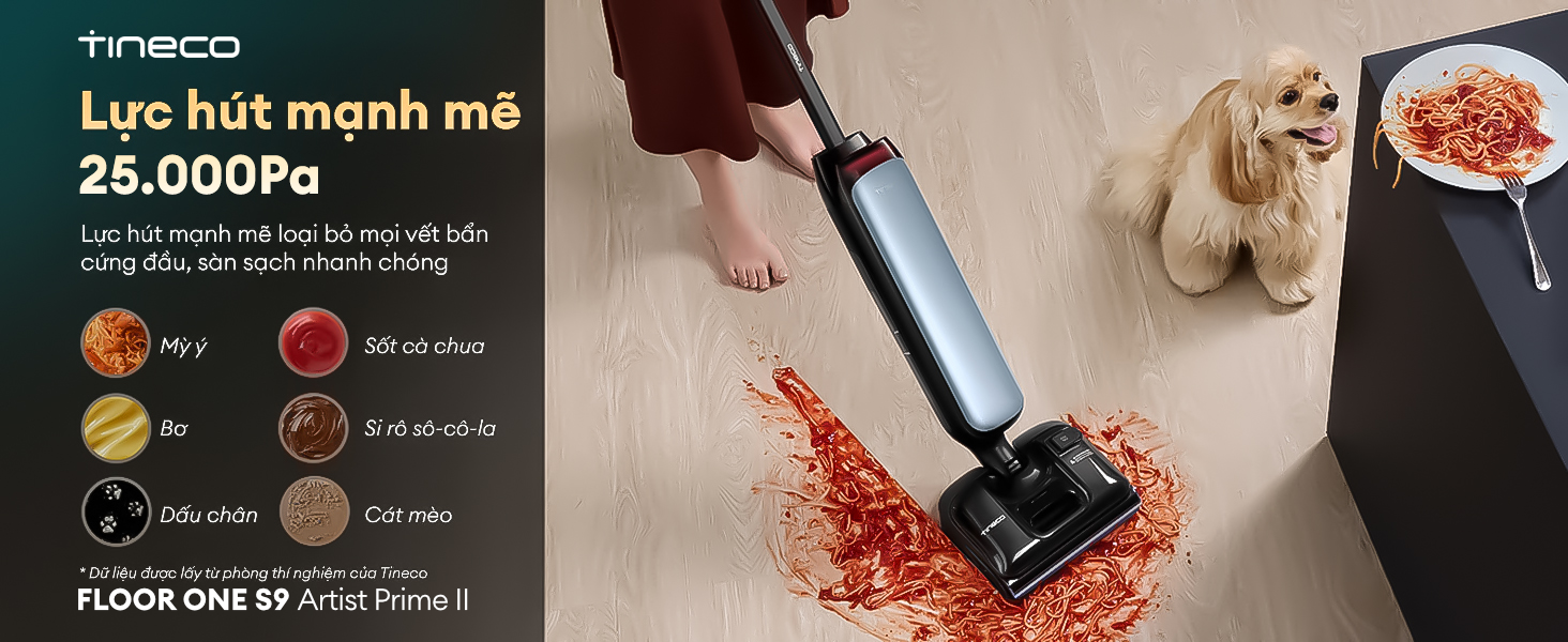 Máy hút bụi lau sàn khô ướt Tineco Floor One S9 Artist Prime 2 9 3