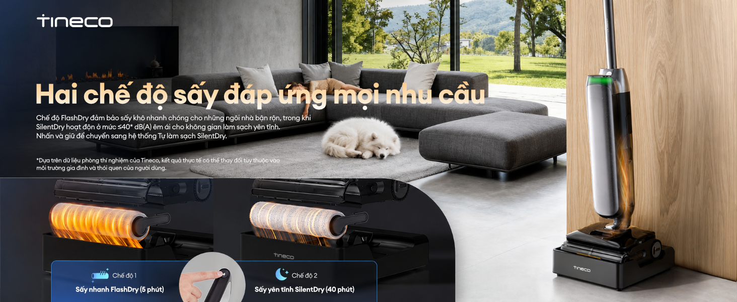 Máy hút bụi lau sàn khô ướt Tineco Floor One S9 Artist Prime 2 15 4 3