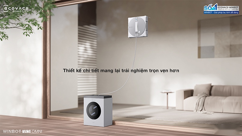 Trạm OMNI của Winbot W3 Omni với thiết kế công thái học