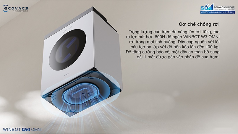 Cơ chế tự động quay về trạm an toàn khi phát hiện pin yếu