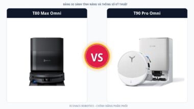 Đặt Lên Bàn Cân Ecovacs Deebot T80 Max Omni Và T90 Pro Omni: So Sánh Tính Năng Làm Sạch Thực Tế 7 So sánh đối đầu Ecovacs Deebot T80 Max Omni và Ecovacs Deebot T90 Pro Omni